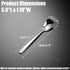 Small Square Spoons,SUS304 Stainless Steel 5.9inch Spoons for Ice Cream, Sugar,Cake,Coffee,and Desserts Set of 5...