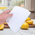 Luckycivia 3-Piece Trapezoidal Plastic Scraper - Multi-Function Kitchen Tool for Pizza Dough, Pastry, Cake (White)...