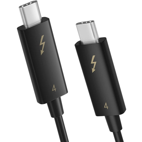 [Intel Certified Thunderbolt 4 Cable 2.6ft/0.8M, USB 4 Cable with 8K Display/ 40Gbps Data Transfer/ 100W Charging, for USB-C Thunderbolt 3 MacBook...