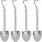 Ice Cream Spoon, Stainless Steel Cute Shovel Spoon Innovative Food Grade Material Reusable Sugar Dessert Cake Spoon for Home Cafe(4 Pointed Shovel...