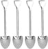 Ice Cream Spoon, Stainless Steel Cute Shovel Spoon Innovative Food Grade Material Reusable Sugar Dessert Cake Spoon for Home Cafe(4 Pointed Shovel...