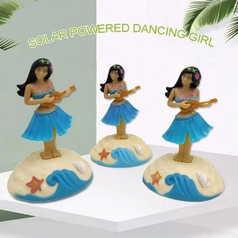 Solar Powered Dancing Figures Decoration - Solar Shaking Head Ornaments Hula Girl - Solar Powered Car Dashboard Interior Decoration Desktop Orname...