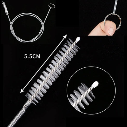 2 Pack 60 Inch Extra Long Tube Brush Pipe Cleaner, Stainless Steel Flexible Drain Tube Cleaning Brushes for Sink Refrigerator Drain, Aquarium Filt...