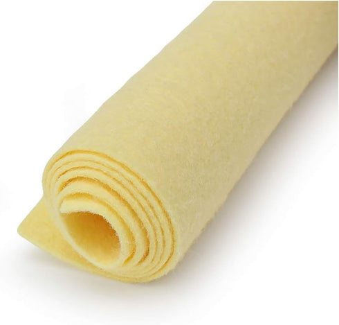 Buttercup Pastel Yellow - Wool Felt Oversized Sheet - 20% Wool Blend - 1 12x18 inch Sheet...