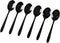 16-Piece Black Stainless Steel Teaspoon, Small Tea Spoon...