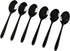 16-Piece Black Stainless Steel Teaspoon, Small Tea Spoon...