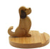 Cute Dog Cellphone Holder Stand Wooden Smartphone Desk Holder for All Mobile Phones Animal Phone Stand Desk Ornament...