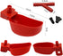 12Pcs Quail Water Cups Pigeon Automatic Bird Waterer for Cage Hang Drinker Breeding Poultry Drinking Bowls(Red)...