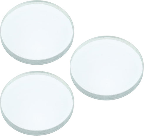 YOKIVE 3 Pcs Double Concave Lens, Clear Glass Optical Lenses | Make Telescope, Great for Photography, Optical Instruments Use (Clear, 75mm Focal L...
