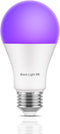 Black Light Bulb 9W(100W Equivalent), LED UV Light Bulb Glow in The Dark, UVA Level (385-400nm), E26 Medium Base, Non-Dimmable, 1 Pack...