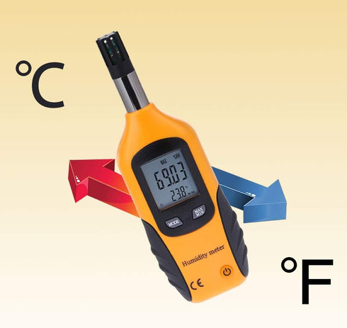 Lancoon Handheld Digital Temperature Humidity Meter, Professional Thermometer Hygrometer with Wet Bulb Dew Point Temperature HVAC Tool for Ambient...