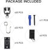 KXLIFE Black Accessories Kit for Flexible Ceiling Curtain Track, Bendable Curtain Track Hardware Set (Accessories Set)...