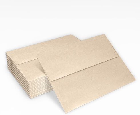 LUXPaper A7 Invitation Envelopes | Peel & Press | 5 1/4" x 7 1/4" | Taupe Metallic | 80lb. Text | 50 Qty...