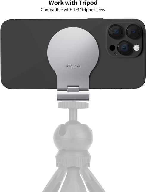 Stouchi Continuity Camera Mount for iMac, Desktop Monitor Compatible iPhone Webcam Mount with Mag-Safe...