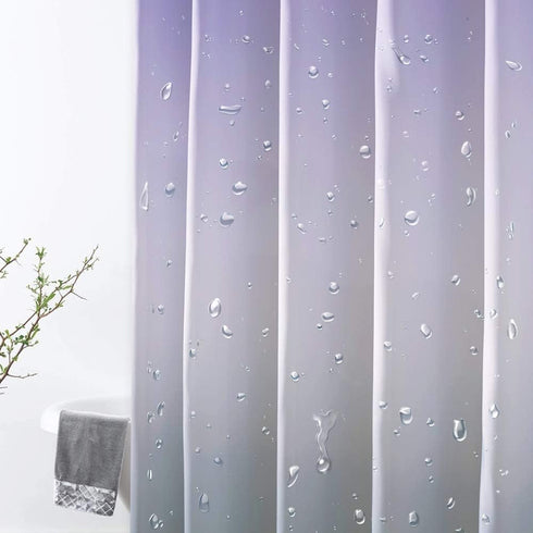 KGORGE Bath Shower Curtain Waterproof - Farmhouse Shower Curtains Liner Bathroom Privacy Morden Room Decor Office Hooks Included, 72 Wide x 72 Lon...