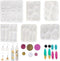 BIGEBO Resin Earring Molds Silicone, Resin Mold Jewelry Resin UV Resin Mold Kit Bundle Clearance for Jewelry Making Silicone Molds for Keychain Ch...