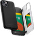 GOOSPERY Magnetic Door Bumper Compatible with iPhone 15 Case, Card Holder Wallet Easy Magnet Auto Closing Protective Dual Layer Sturdy Phone Back ...