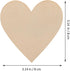 Ciieeo 10pcs 80mm Heart Pattern Wooden Slice Natural Wood Heart Slices Christmas Heart Wooden Slice for Christmas Wedding DIY Supplies (Heart Patt...