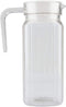 Fdit Acrylic Transparent Juice Bottle Striped Water Ice Cold Juice Jug with Lid great for Homemade Juice & Cold Tea or for Milk Bottles Reusable D...