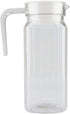 Fdit Acrylic Transparent Juice Bottle Striped Water Ice Cold Juice Jug with Lid great for Homemade Juice & Cold Tea or for Milk Bottles Reusable D...