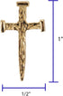 Cathedral Art (Abbey & CA Gift) Nail Cross Inspirational Lapel Pin, One Size, Gold...