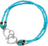 Double Hearts Stretch Anklet Elastic Beaded Ankle Bracelet Seed Bead Layered Turquoise Stretch Ankle Bracelet Boho Summer Beach Foot Jewelry Gift...
