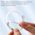 12 Pcs Magnetic Wireless Charging Metal Ring with Sticker, Universal Ultra Thin Notched and Round Alphabet Ring Conversion Kit Compatible with Mag...