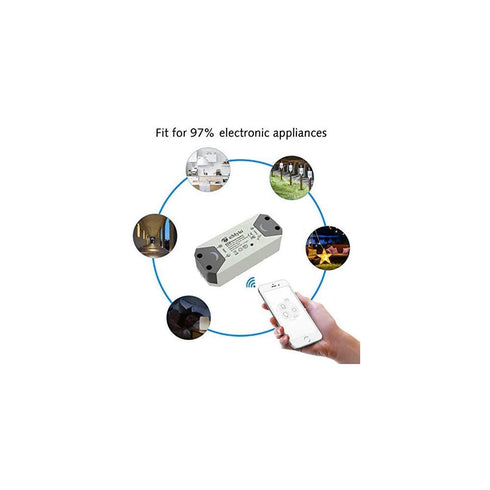 WiFi Switch, eMylo Smart WiFi Relay Switch Wireless Light Remote Control Module for Smart Home Automation Compatible with Alexa Google Assistant.....