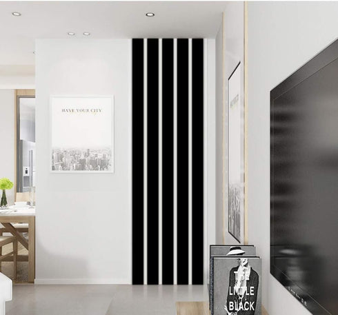 10Pcs Mirror Wall Stickers Striped Design Mirror Art Tile Decal DIY Self Adhesive Wall Line Border Decals Removable Acrylic Mirror Sheets Wall Mur...