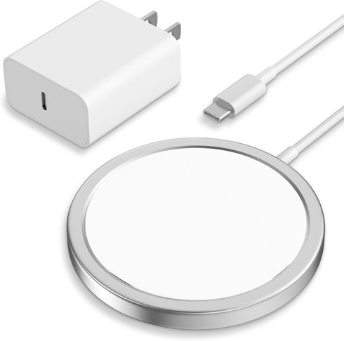 Magnetic Wireless Charger 15W iPhone Mag-Safe Wireless Charging Pad iPhone Magnetic Charger Compatible with iPhone 15/14/13/12 Pro/Max/Plus/Mini a...