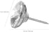 20Pcs 25mm Diamond Crystal Upholstery Nails Tacks Sofa Headboard Sew Buttons Clear Buttons Wall Decor...