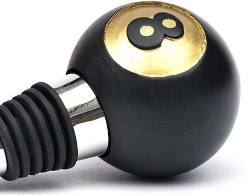 Iron & Glory Wine Stopper 8-Ball | Decorative Wine Stoppers & Kitchen Gadgets | Luxury Bottle Stopper Wine Accessories | Wine Gifts | Reusable Liq...