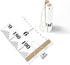 Hanging Growth Chart, Height Measure Ruler Roll Up Wooden Canvas Growth Ruler for Kids Baby Birthday Gift,White,A1...