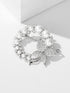 2 Pcs Butterfly Pearl Brooch Pin Wreath Brooch Safety Pin Wedding Bridal Brooches Women Crystal Rhinestones Brooch Collar Lapel Pin Badge for Dres...