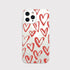 Blingy's Compatible for iPhone 13 Pro Max Case (6.7 inch), Women Girls Lovely Red Hearts Style Fashionable Art Design Transparent Soft TPU Protect...