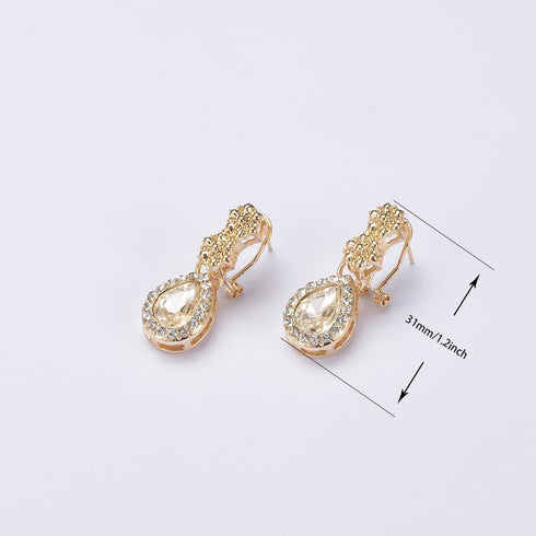 Giffor 4PCS PACK Jewellery 14K Gold Filled Bridesmaid Jewelry Set Necklace And Earrings Set (A)...