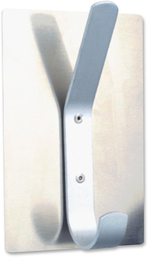 Magna Visual Magnetic Satin Steel Coat & Hat Hook – Heavy-Duty 10 LB Capacity – Ideal for Home, Office & School – Sleek Nickel-Plated Finish...