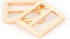 10pcs Metal Slide Tri-Glide Buckle Webbing Strap Adjustable Buckle Fasteners for Strap Keeper Leathercraft Bag Belt Bags DIY Accessories (Light Go...