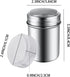 1Pcs Stainless Steel Powder Sugar Shaker Duster with Lid, Fine Mesh Shaker Powder Cans for baking soda Cocoa Cornstarch Coffee Flour ect...