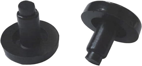 10 pcs - 3/4" Flat Stem Bumper Glide Patio Outdoor Furniture Chair 1/4" (Black 727)...