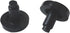 10 pcs - 3/4" Flat Stem Bumper Glide Patio Outdoor Furniture Chair 1/4" (Black 727)...