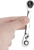 Tomotato 1/4-Inch Mini Double Headed Ratchet Wrench, 72 Tooth Drive Socket and Screwdriver Bit, Quick Release Ratchet Wrench Spanner for Socket, T...