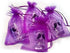 G2PLUS Purple Organza Bags 4x6 in, 100PCS Drawstring Organza Bags, Sheer Mesh Jewelry Pouches, Lavender Wedding Party Festival Gift Bag Candy Pouc...