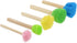 Sponge Stamp DGZZI 2Sets Mini Cute Round and Flower Shapes Painting Brush with Wooden Handle for Children Painting, DIY, Craft, Scrapbooking, Draw...