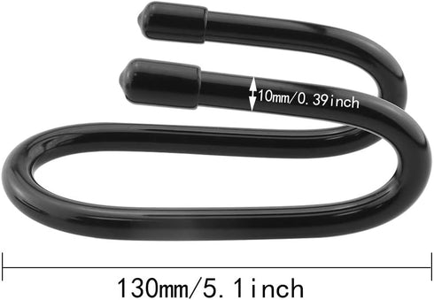 Chain Link Fence Hook 2PCS Black Chain Link Fence Hangers for Link Fence, Pool Hangers for Link Fence, Hard Hat Rack Holder...