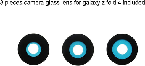 3pcs Original Back Camera Glass Lens Replacement for Samsung Galaxy Z Fold 4 with Adhesive Preinstalled and Phone Repair Tools Kit + Installation ...
