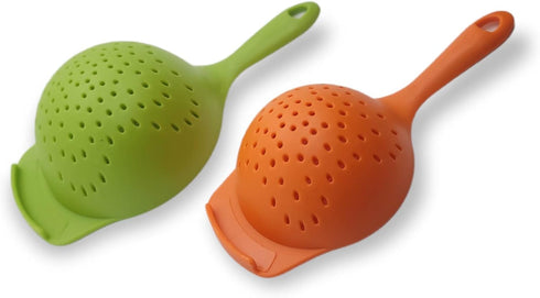 2 Piece Colander Set - Nesting Mini Colanders for Berries, Pasta, Veggies (1 Set)...