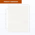 Recipe Protectors, Holds Standard 8.5" x 11" Paper, 30 Pack, Reinforced Holes, Refill Sheets For 3 Ring Binders...