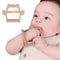 Baby Wrist Silicone Teether Soothing Pacifier for Infants 3+ Months Babies Pack of 1 Made in Korea Anti-Dropping (Bear-Cozy Beige)...