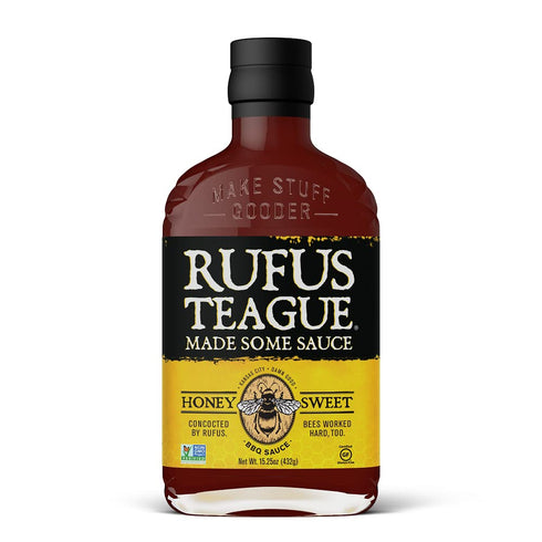 Rufus Teague - Honey Sweet BBQ Sauce - Premium Barbecue Sauce - 15.25 oz. Bottle...